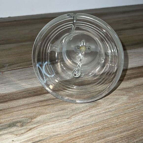 Glass Philadelphia Cracked Liberty Bell With Frosted Top And Glass Chime - Picture 7 of 9